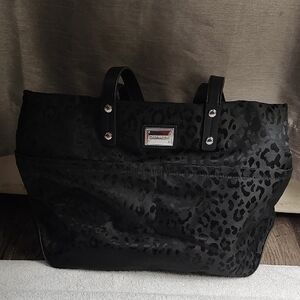 Calvin Klein Black Leopard Tote Bag